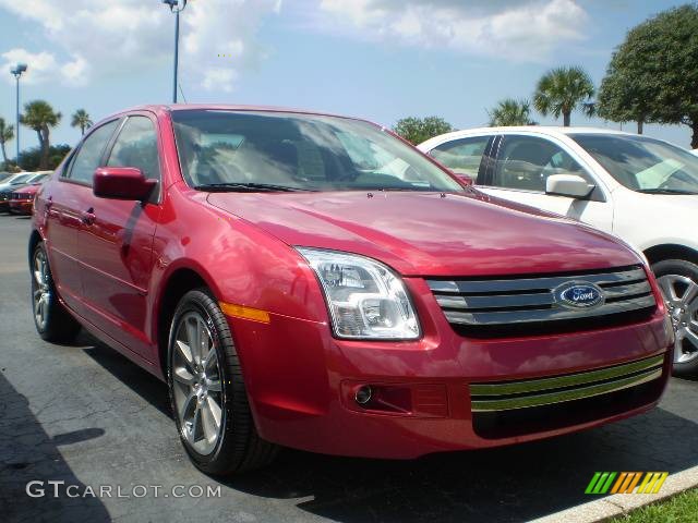 2009 Fusion SE Sport - Redfire Metallic / Charcoal Black photo #1