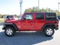 2011 Flame Red Jeep Wrangler Unlimited Sport 4x4  photo #4