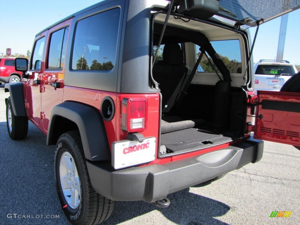 2011 Wrangler Unlimited Sport 4x4 - Flame Red / Black photo #14