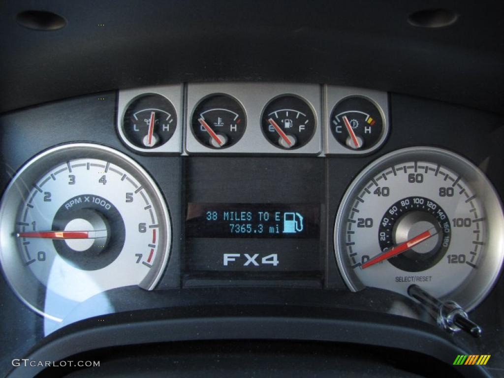 2009 Ford F150 FX4 SuperCab 4x4 Gauges Photo #39717351