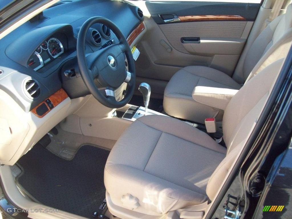 Neutral Interior 2011 Chevrolet Aveo LT Sedan Photo #39717615