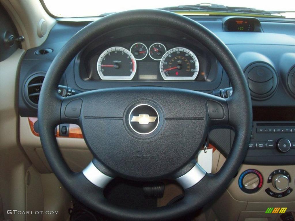 2011 Aveo LT Sedan - Black Granite Metallic / Neutral photo #21