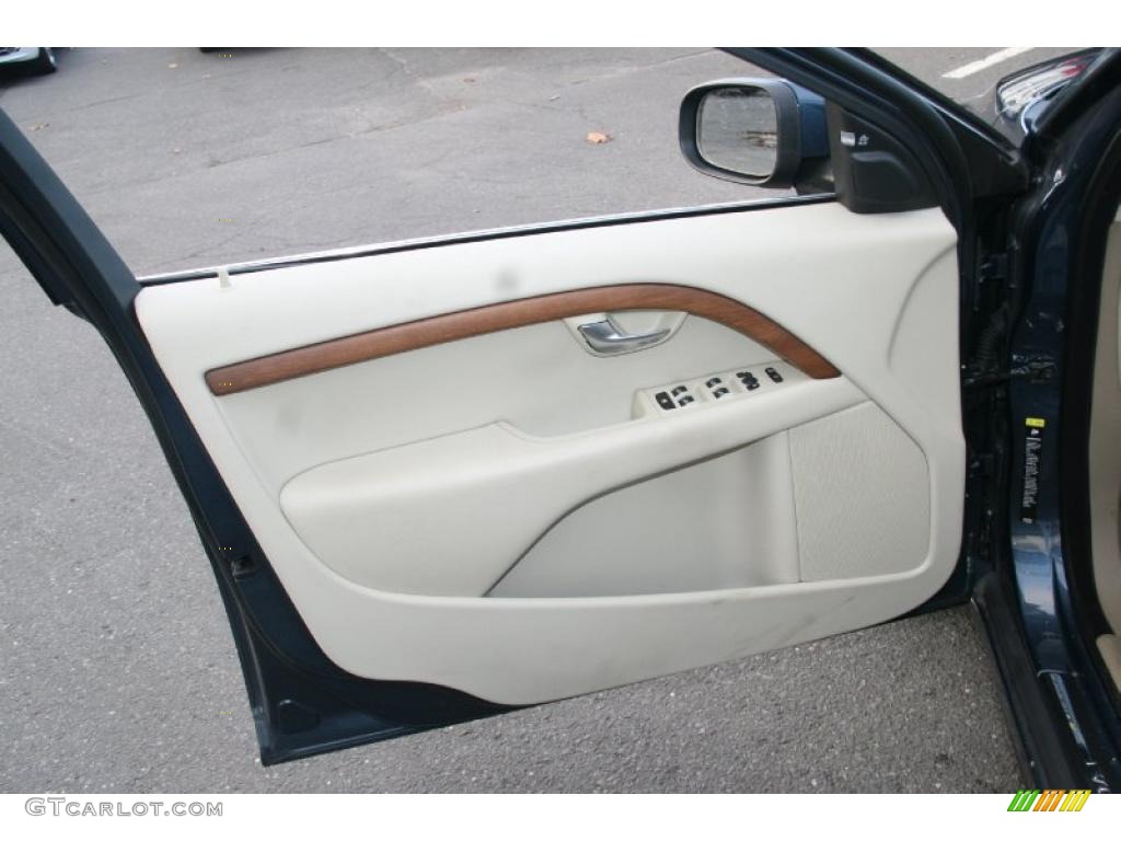 2009 Volvo S80 T6 AWD Sandstone Beige Door Panel Photo #39718151