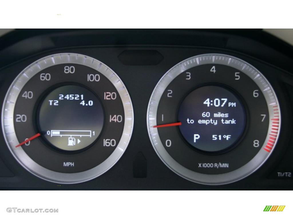 2009 Volvo S80 T6 AWD Gauges Photo #39718215