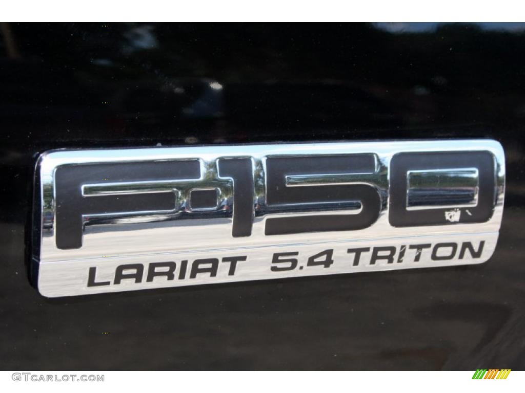 2004 F150 Lariat SuperCrew 4x4 - Black / Black photo #27