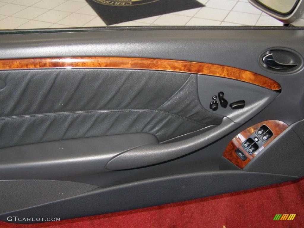 2004 Mercedes-Benz CLK 320 Coupe Charcoal Door Panel Photo #39722211