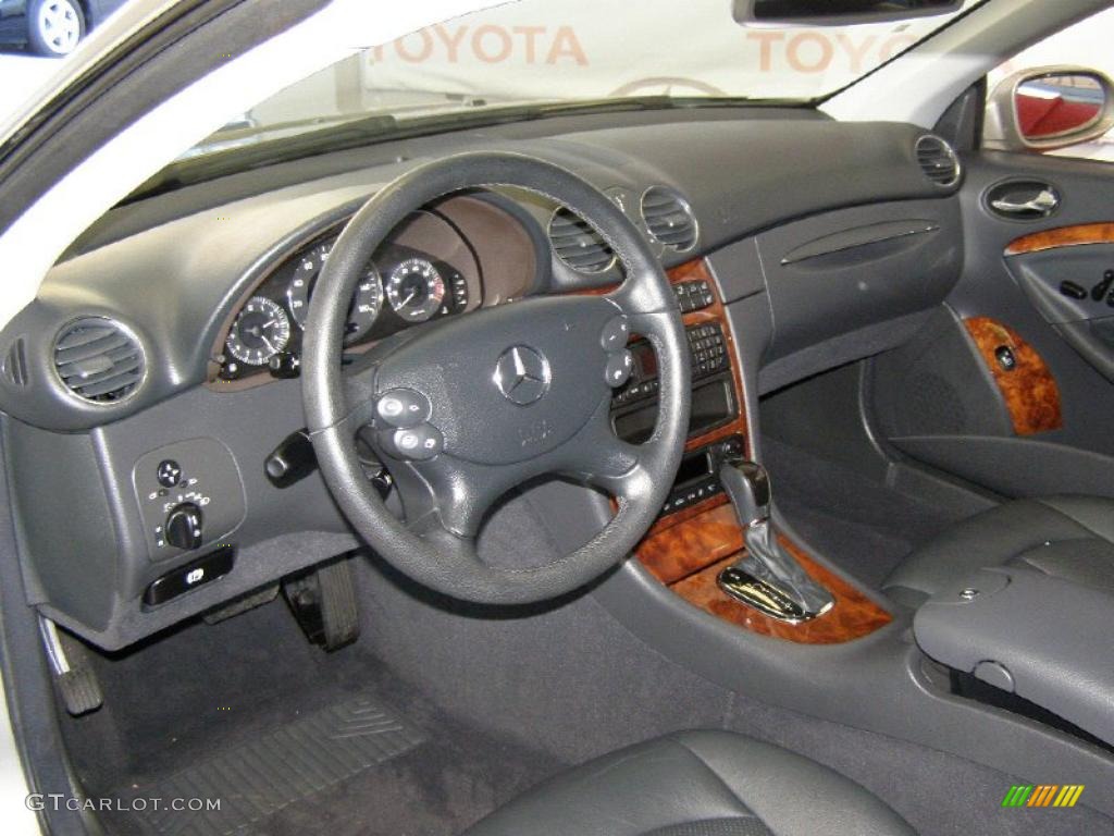 Charcoal Interior 2004 Mercedes-Benz CLK 320 Coupe Photo #39722227