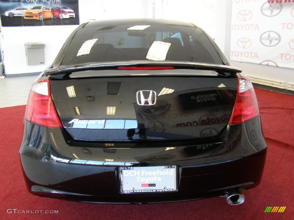 2009 Accord LX-S Coupe - Crystal Black Pearl / Black photo #7