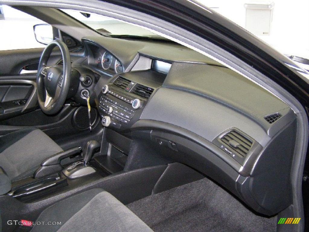2009 Honda Accord LX-S Coupe Black Dashboard Photo #39722563