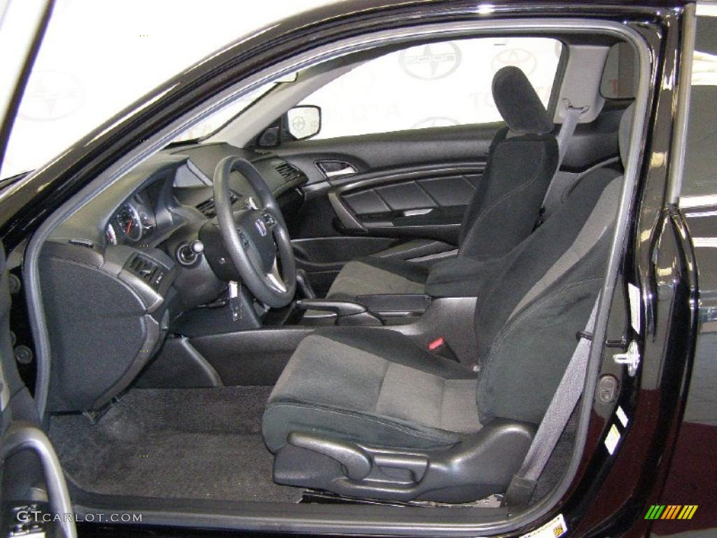 Black Interior 2009 Honda Accord LX-S Coupe Photo #39722667