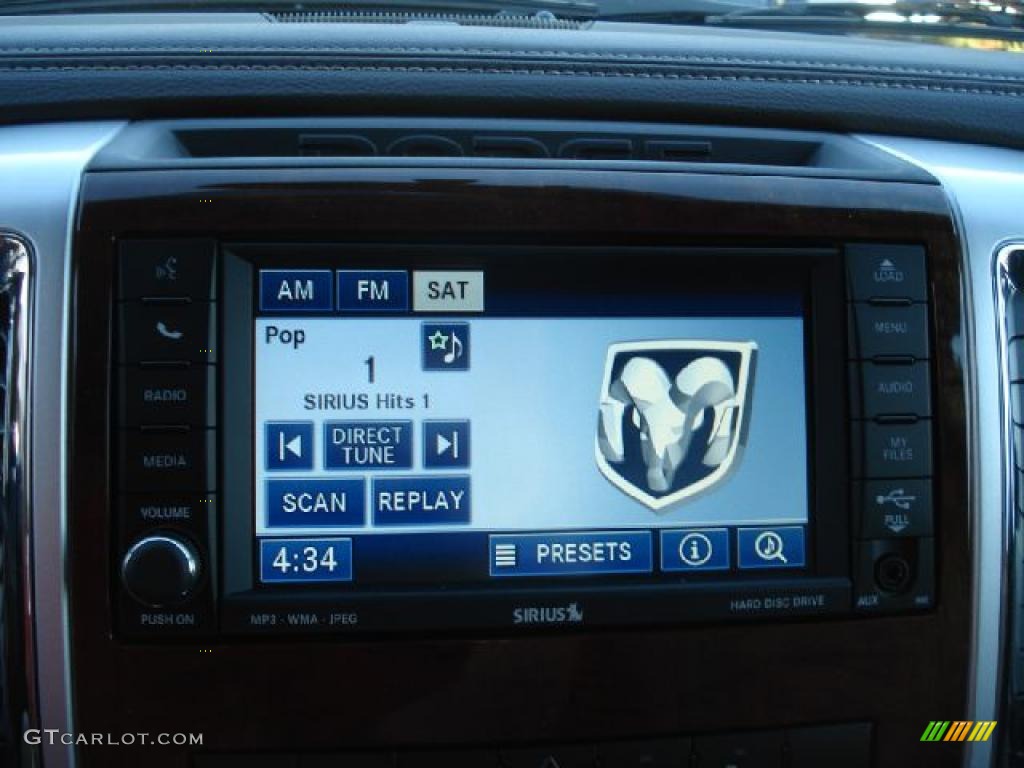 2011 Ram 1500 Laramie Crew Cab 4x4 - Brilliant Black Crystal Pearl / Light Pebble Beige/Bark Brown photo #23