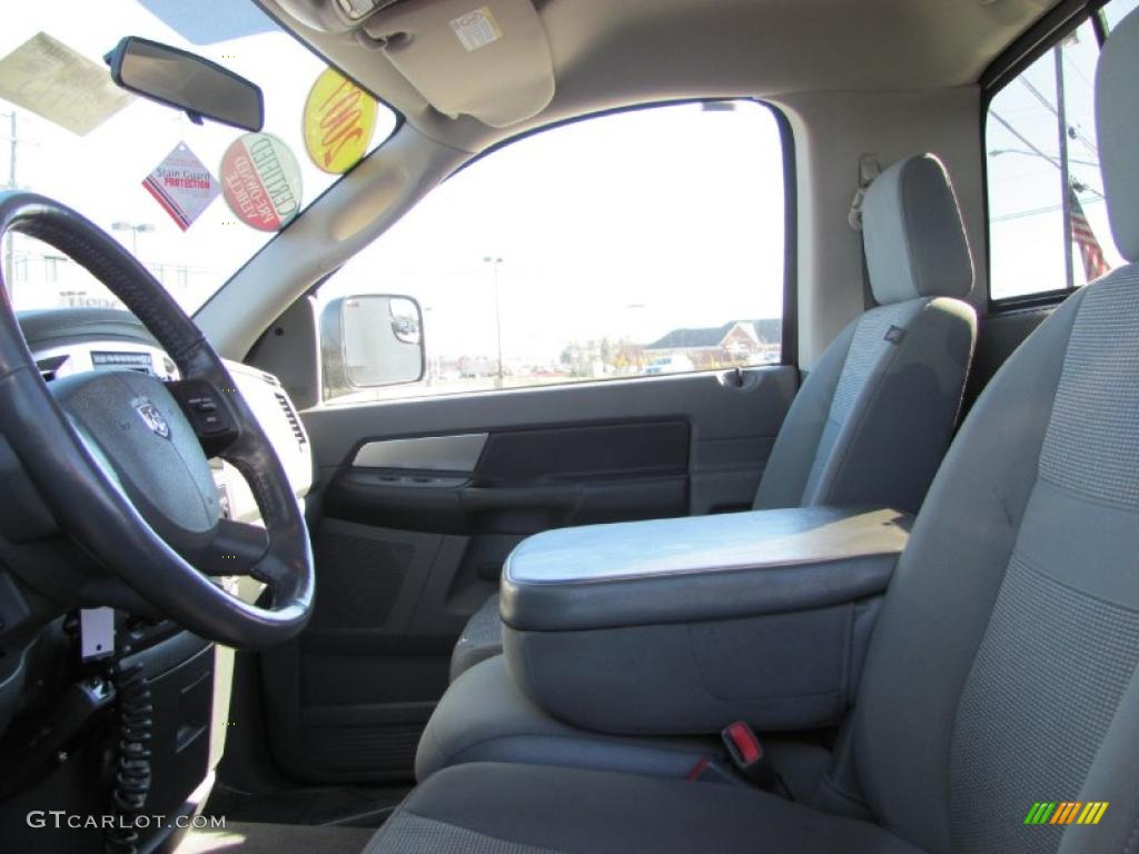 Medium Slate Gray Interior 2007 Dodge Ram 2500 SLT Regular Cab 4x4 Photo #39726975