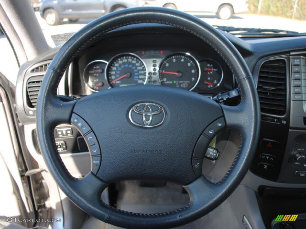 2007 Toyota Land Cruiser Standard Land Cruiser Model Stone Steering Wheel Photo #39728979
