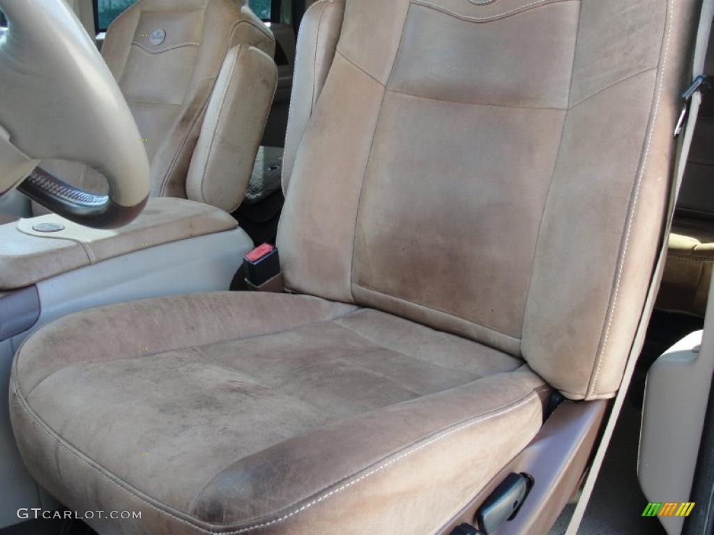 2004 F250 Super Duty King Ranch Crew Cab 4x4 - Estate Green Metallic / Castano Leather photo #44