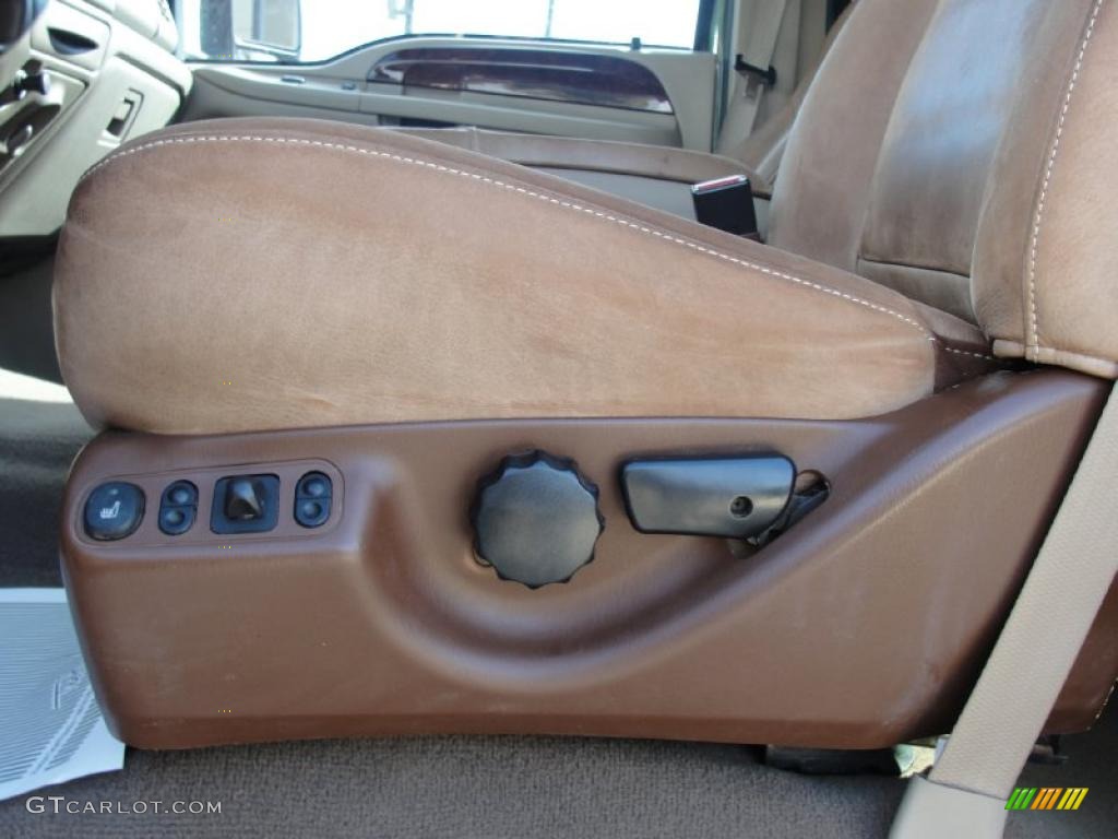 2004 F250 Super Duty King Ranch Crew Cab 4x4 - Estate Green Metallic / Castano Leather photo #45