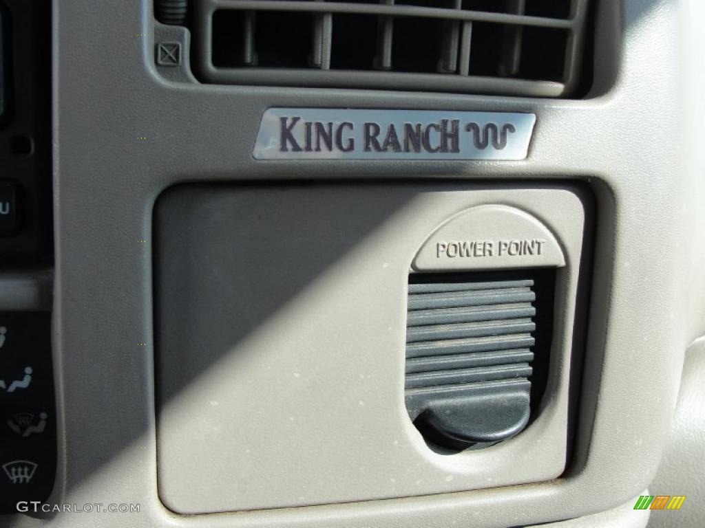 2004 F250 Super Duty King Ranch Crew Cab 4x4 - Estate Green Metallic / Castano Leather photo #50