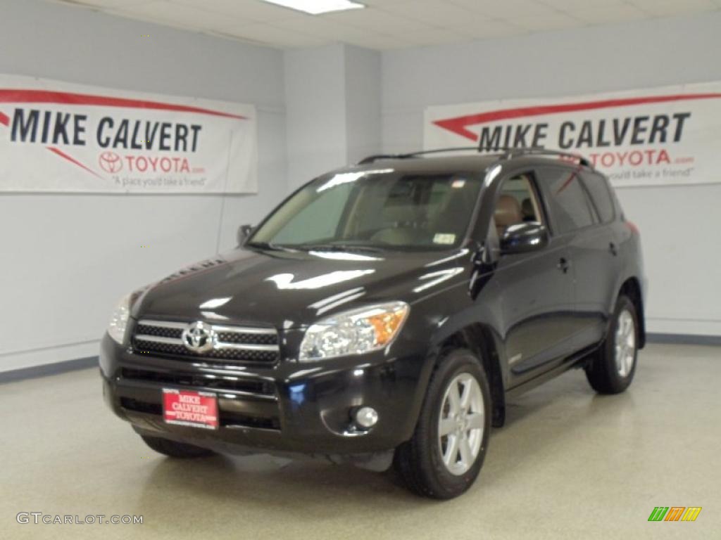 2007 RAV4 Limited - Black / Taupe photo #1