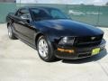 Black 2005 Ford Mustang V6 Deluxe Convertible