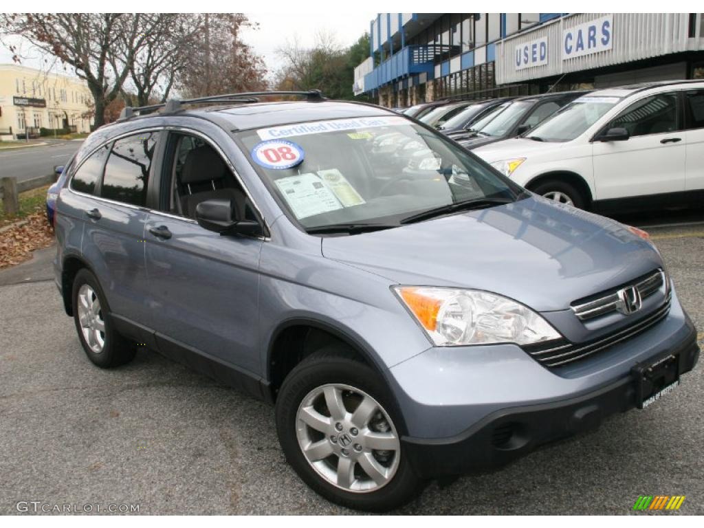 Glacier Blue Metallic 2008 Honda CR-V EX 4WD Exterior Photo #39733144