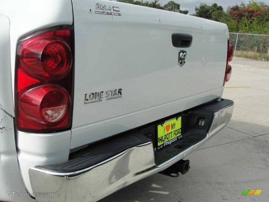 2007 Ram 3500 Lone Star Quad Cab Dually - Bright White / Khaki photo #31