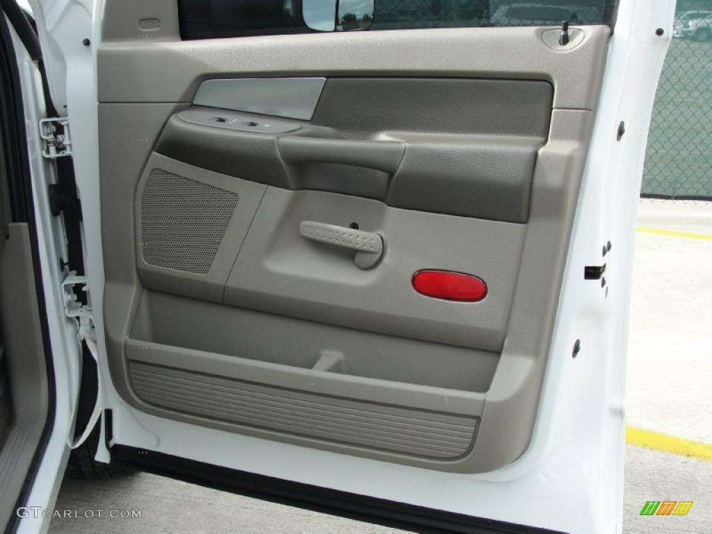2007 Ram 3500 Lone Star Quad Cab Dually - Bright White / Khaki photo #35