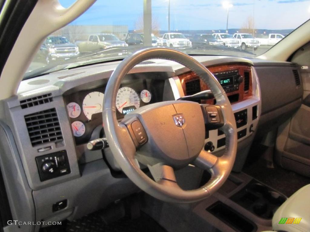 2006 Dodge Ram 2500 Laramie Mega Cab 4x4 Medium Slate Gray Dashboard Photo #39733741