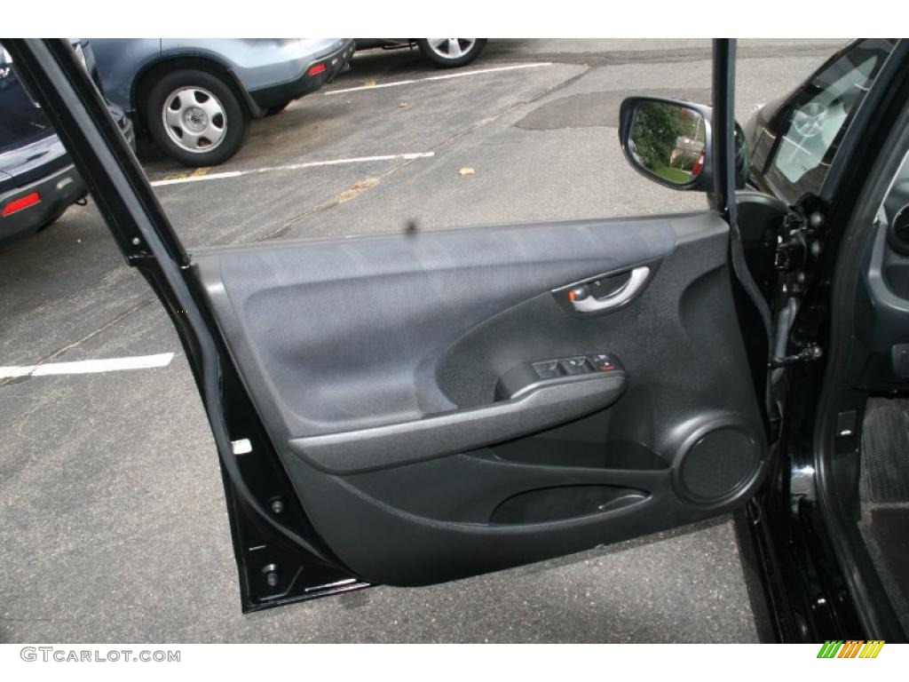 2009 Honda Fit Sport Sport Black Door Panel Photo #39734503