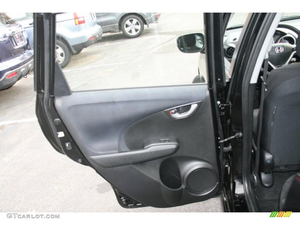 2009 Honda Fit Sport Sport Black Door Panel Photo #39734515