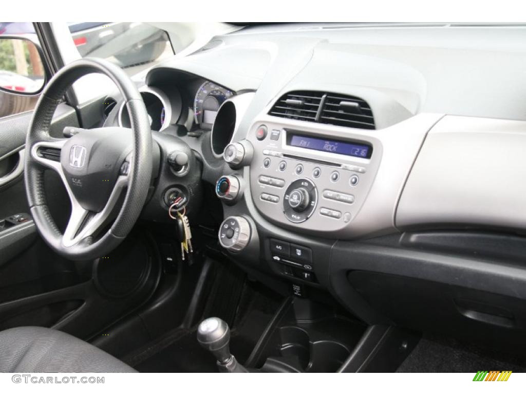 2009 Honda Fit Sport Sport Black Dashboard Photo #39734547