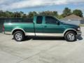 2000 Amazon Green Metallic Ford F150 Lariat Extended Cab  photo #2