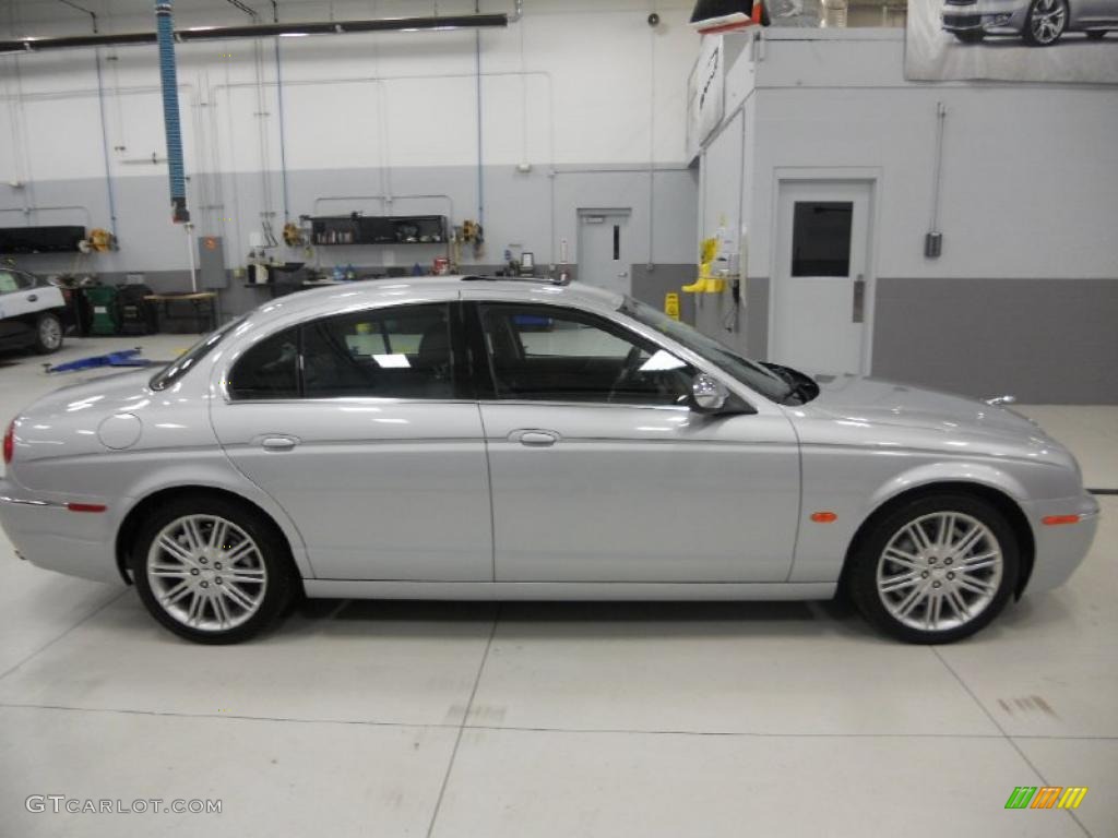 Liquid Silver Metallic 2008 Jaguar S-Type 3.0 Exterior Photo #39735845