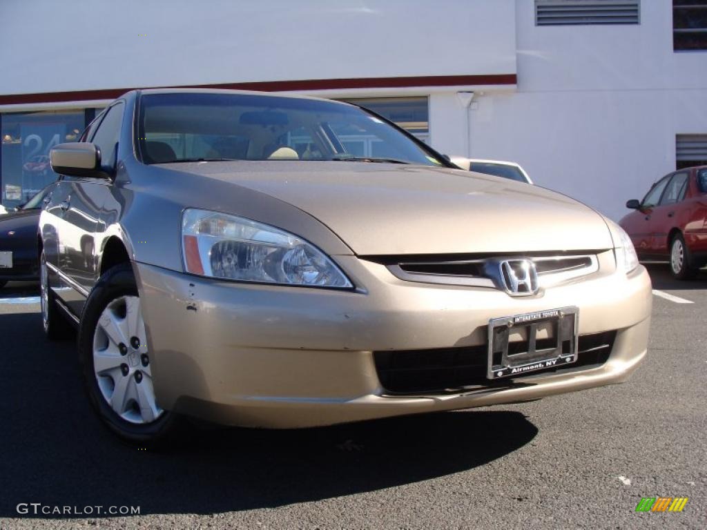 2003 Accord LX Sedan - Desert Mist Metallic / Ivory photo #1