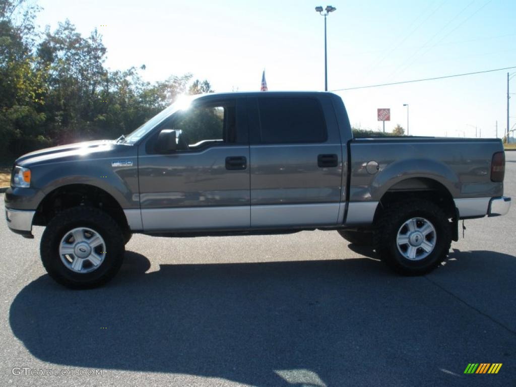 2005 F150 XLT SuperCrew - Dark Shadow Grey Metallic / Medium Flint Grey photo #6