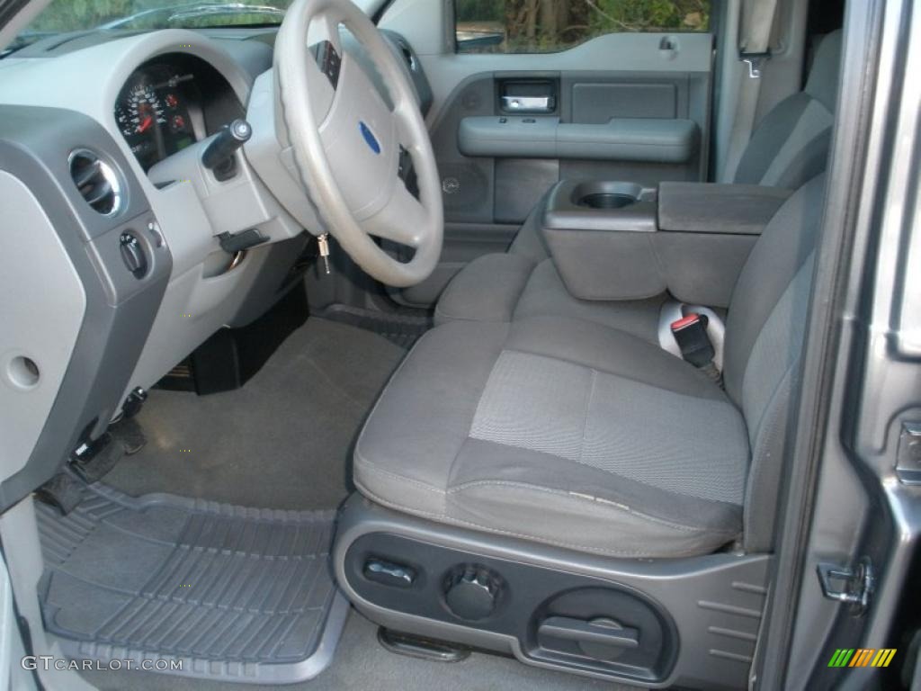 2005 F150 XLT SuperCrew - Dark Shadow Grey Metallic / Medium Flint Grey photo #13