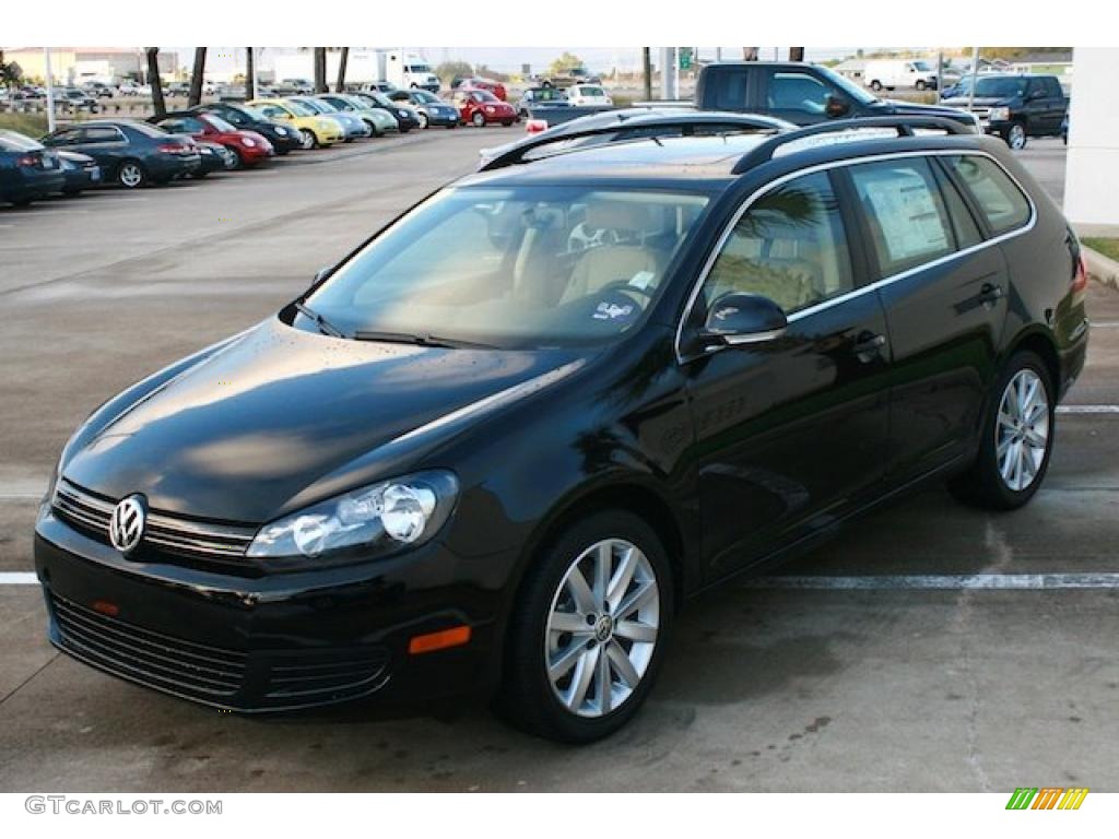Black 2011 Volkswagen Jetta TDI SportWagen Exterior Photo #39738301