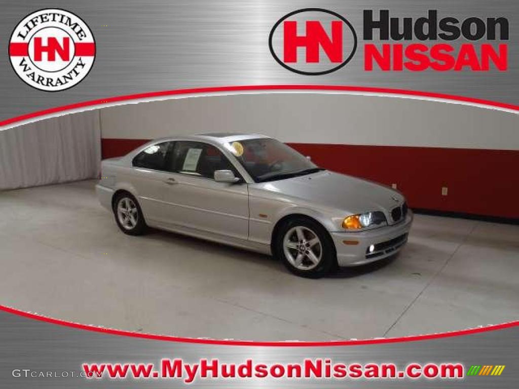 2001 3 Series 325i Coupe - Titanium Silver Metallic / Grey photo #1