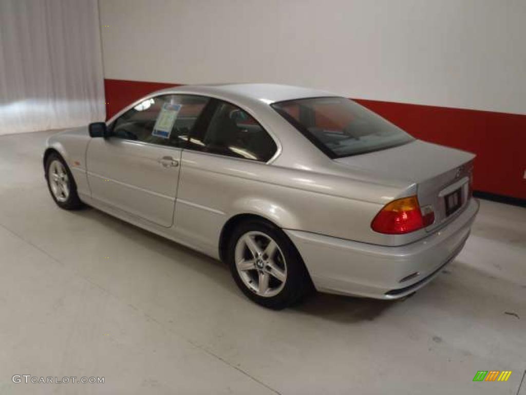 2001 3 Series 325i Coupe - Titanium Silver Metallic / Grey photo #6