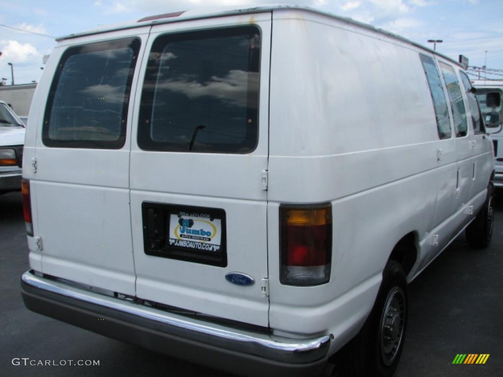 1994 Econoline E250 Cargo Van - White / Black photo #9