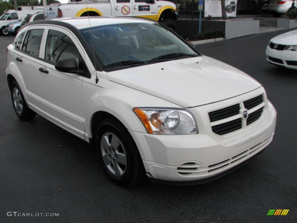 2008 Caliber SE - Stone White / Dark Slate Gray photo #1