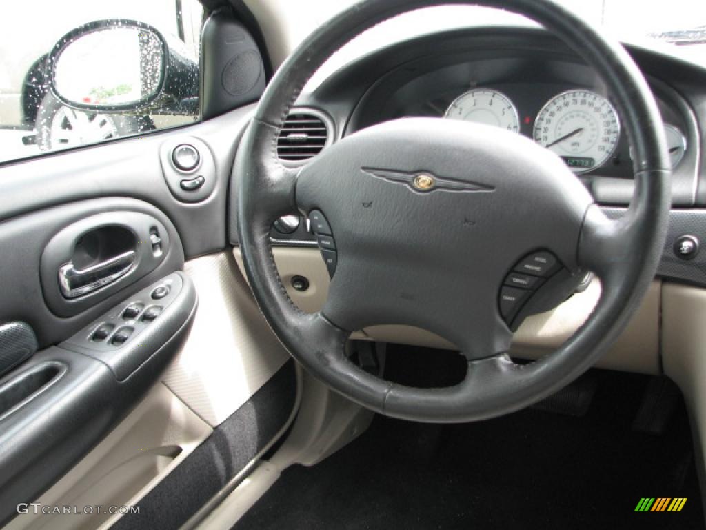 2004 Chrysler 300 M Special Edition Light Taupe/Dark Slate Gray Steering Wheel Photo #39743110