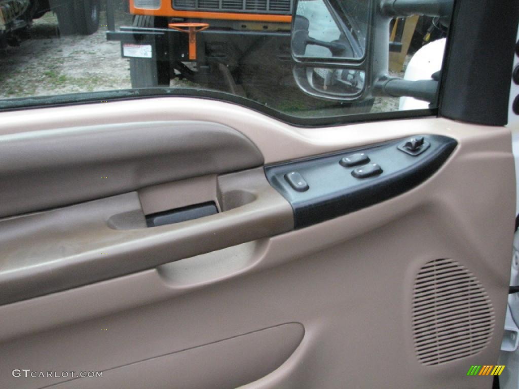 1999 Ford F550 Super Duty XL Utility Crane Truck Medium Graphite Door Panel Photo #39746422