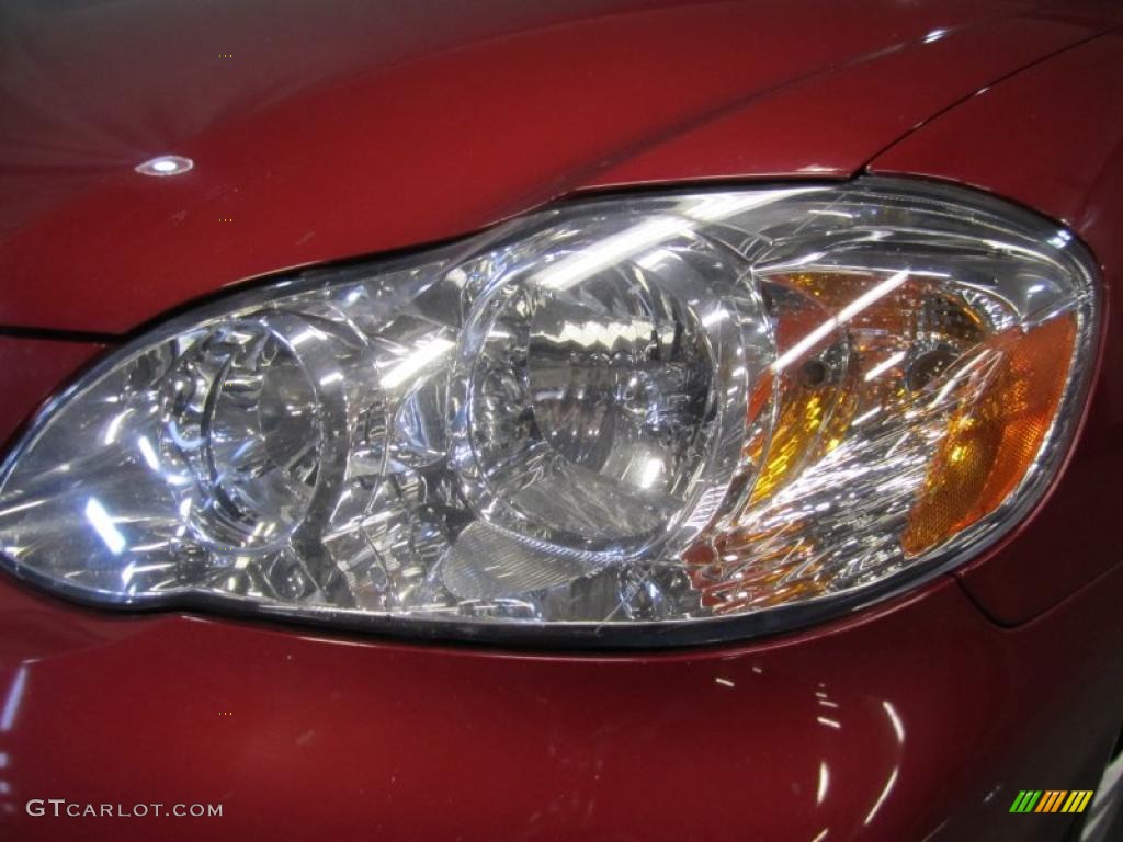 2008 Corolla LE - Barcelona Red / Beige photo #4