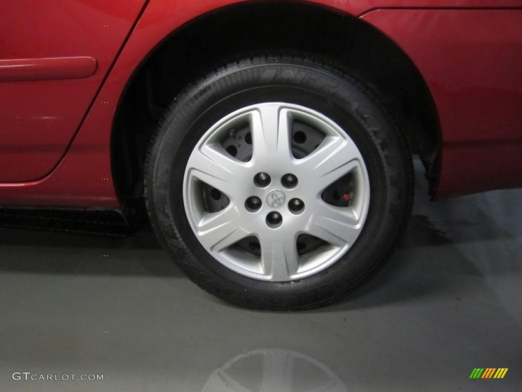 2008 Corolla LE - Barcelona Red / Beige photo #7