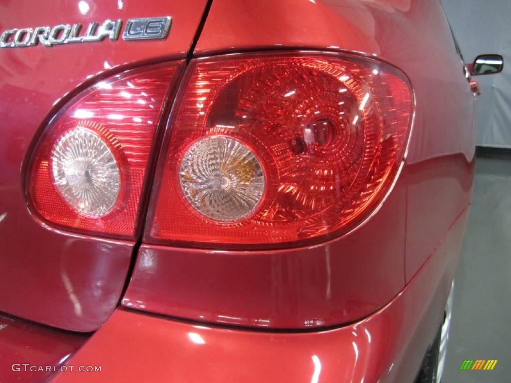 2008 Corolla LE - Barcelona Red / Beige photo #12