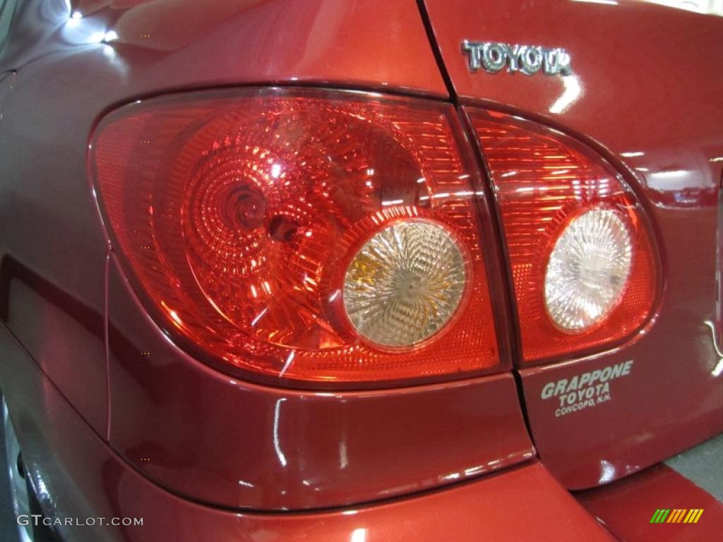 2008 Corolla LE - Barcelona Red / Beige photo #13