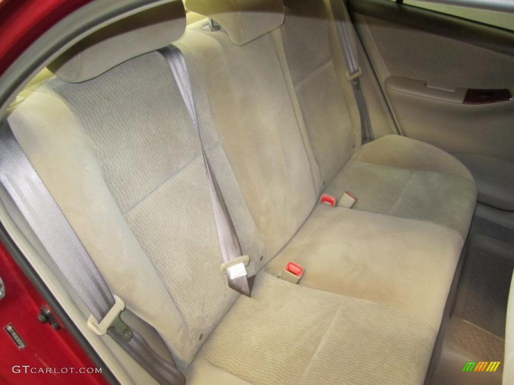 2008 Corolla LE - Barcelona Red / Beige photo #18