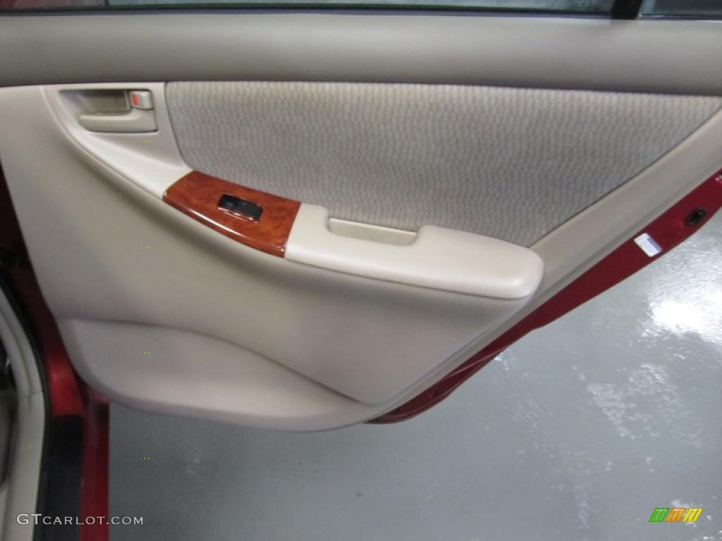 2008 Corolla LE - Barcelona Red / Beige photo #19