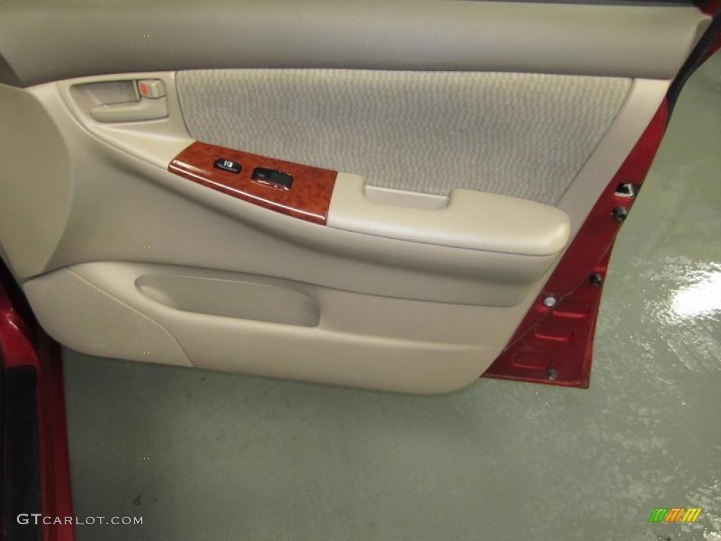 2008 Corolla LE - Barcelona Red / Beige photo #21