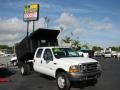Oxford White 2000 Ford F450 Super Duty XL Crew Cab Dump Truck