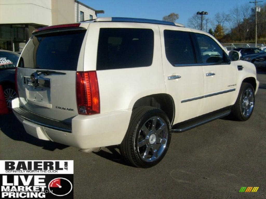 2008 Escalade AWD - White Diamond / Ebony photo #6